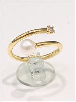 Anello Vidali Gioielli Donna in Oro giallo Perla ANOR-71-34 - ANOR-71-34